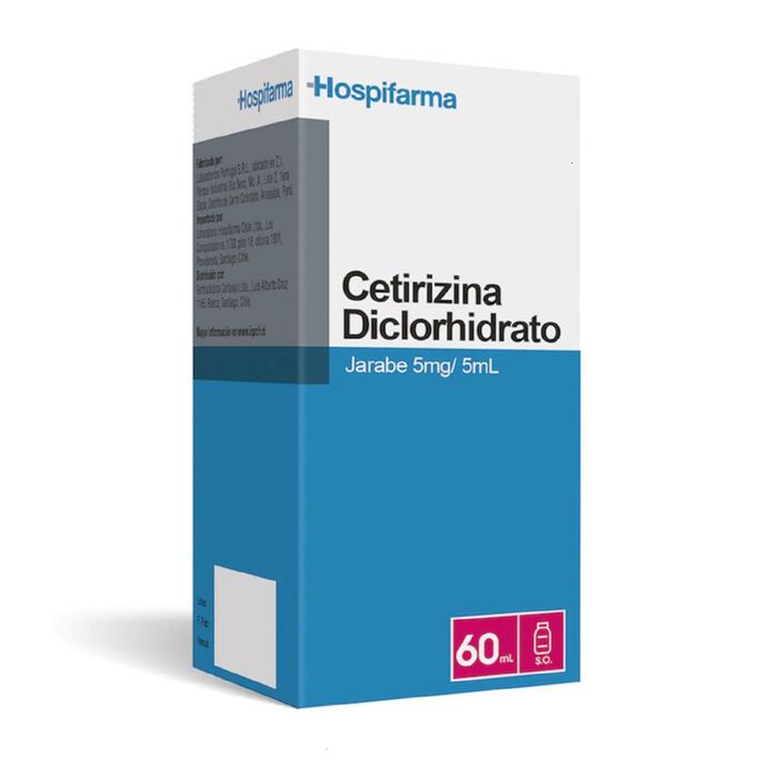 Cetirizina diclorhidrato 5mg/5ml sol oral x 60 ml BE