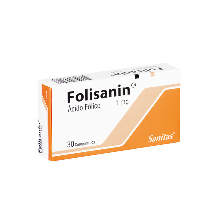 Folisanin (acido folico) 1 mg x 30 Comp. Sanitas