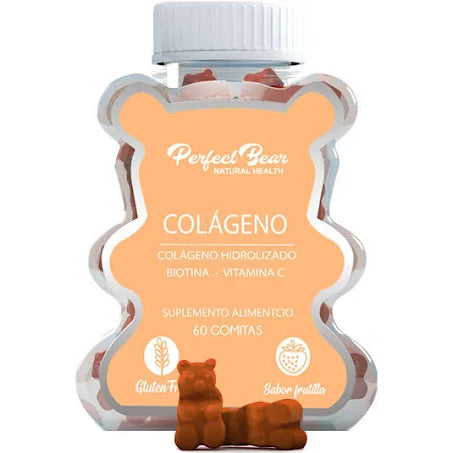 Colageno (Colageno Hidrolizado/Biotina/VitaC) X 60 gomitas Perfect Bear