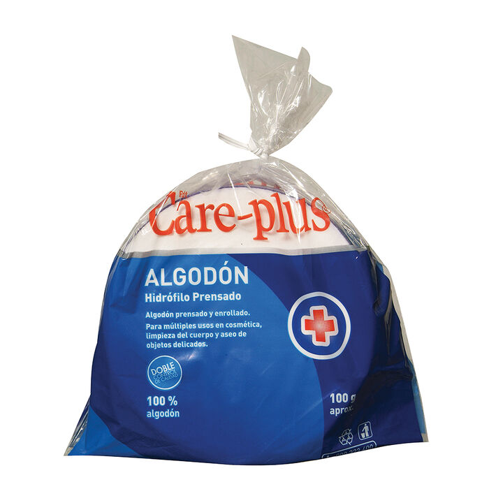 Algodón Hidrófilo Prensado Rollo 100 g