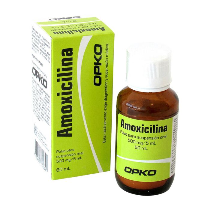 Amoxicilina 500mg/5mL Suspensión x 60 mL BE
