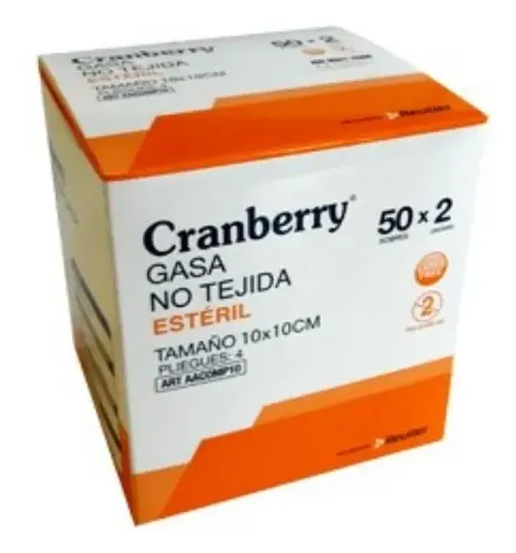 Cranberry Gasa No Tejida 10x10 cm  (2unidades) Reutter
