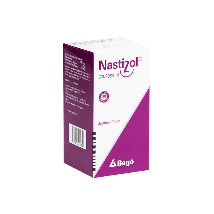 Nastizol compositum (Paracetamol 125 mg/ Clorfenamina maleato 2 mg/ pseudoefedrina sulfato 30 mg) Ja