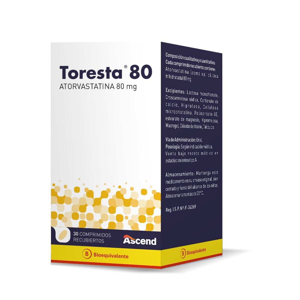 Atorvastatina 80 mg x 30 comp BE
