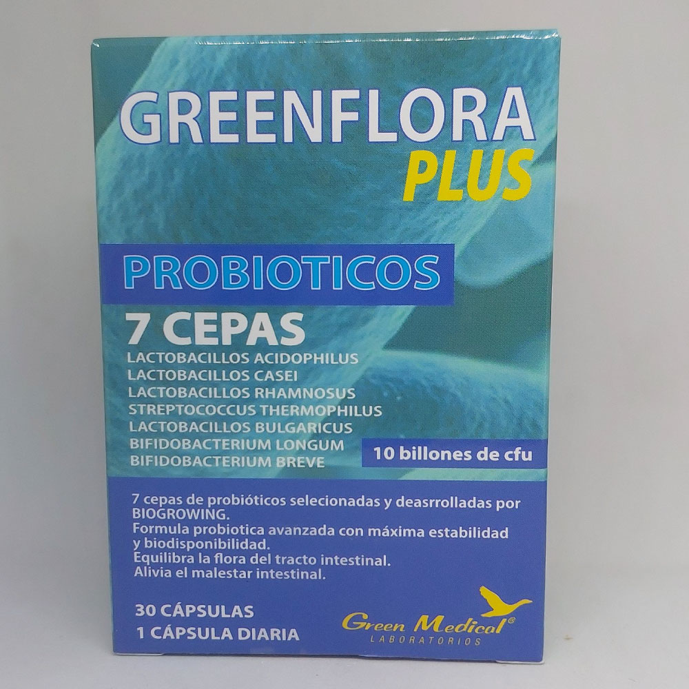 Greenflora Plus Probióticos x 30 cápsulas