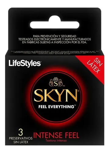 Lifestyles intense sin latex  x 3 Skyn