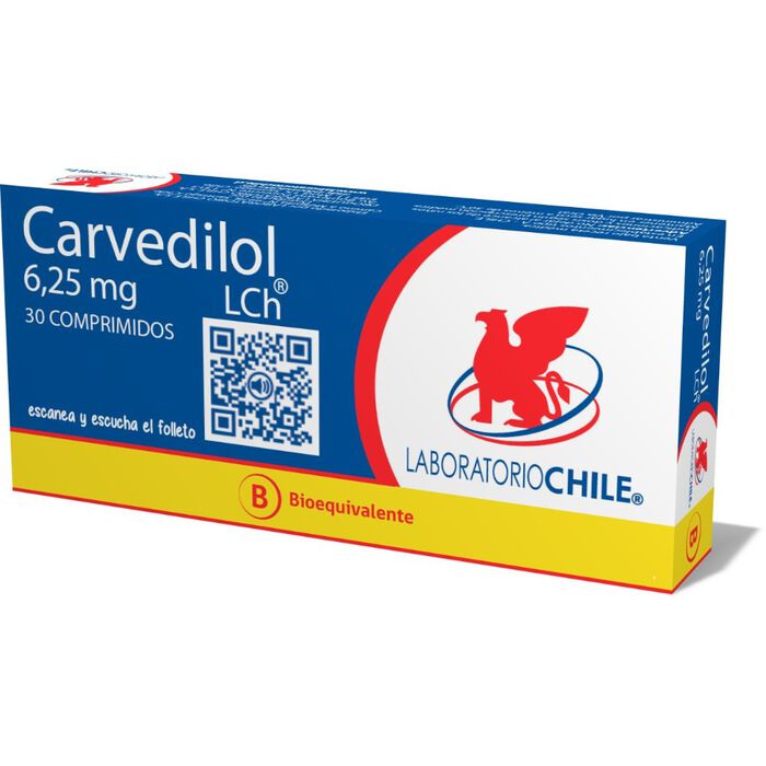 Carvedilol 6.25 mg x 30 comp BE