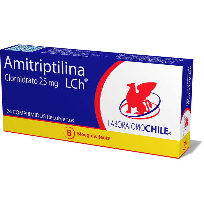 Amitriptilina 25 mg x 24Comp.Rec. Lab Chile