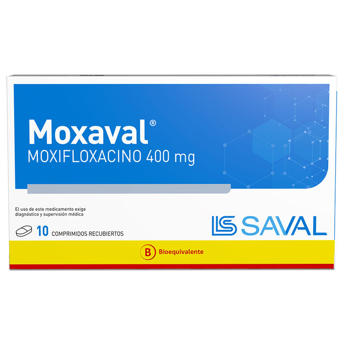 Moxifloxacino 400 mg x 10 comp BE