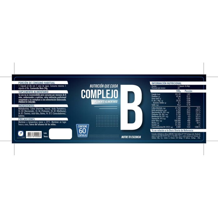 Complejo B 60 cap. Aura Vitalis