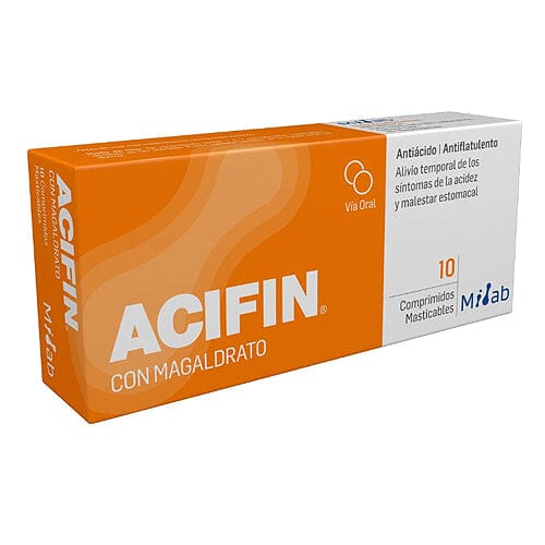 Acifin ( Magaldrato / Simeticona) ) x 10 Comp. Mintlab