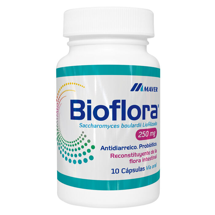 Bioflora (Saccharomyces Boulardii) 250mg x 10 capsulas