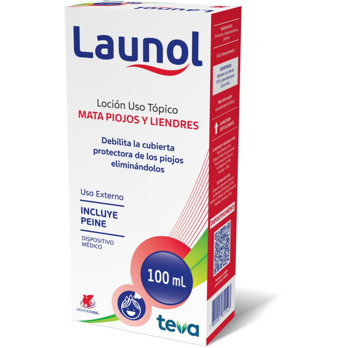 Launol locion x 100 ml incluye peine Teva