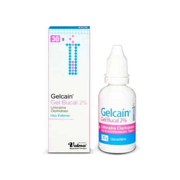 Gelcain (lidocaina) bucal gel 2% 30g