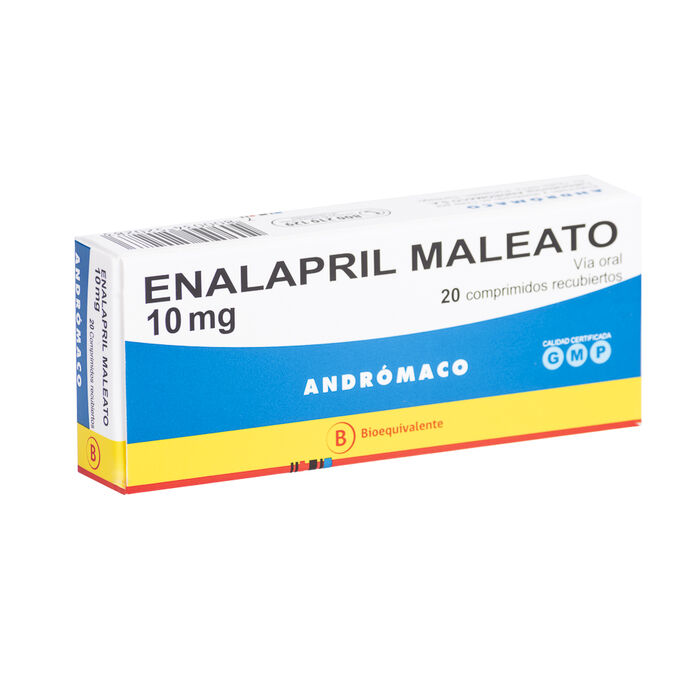 Enalapril maleato 10 mg x 20 Comp.Rec BE
