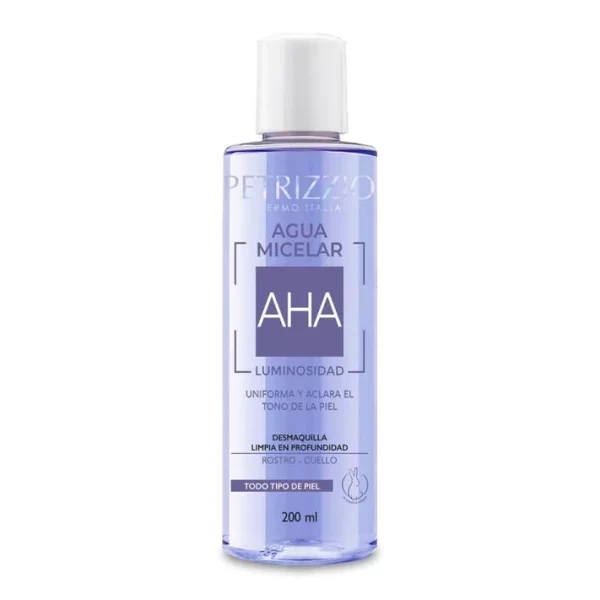 Agua Micelar AHA Luminosidad 200 ml Petrizzio