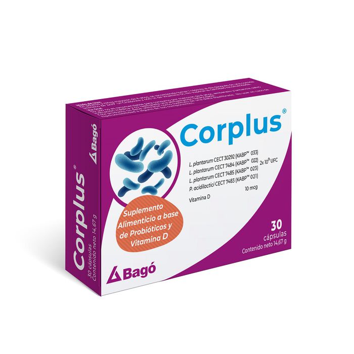 Corplus (Probióticos + Vitamina D) x 30 cápsulas Bagó