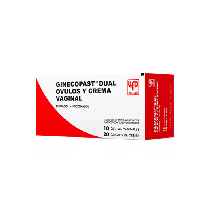 Ginecopast dual (Trinidazol / Miconazol) Ovulos x 10 + crema x 20 gr Pasteur