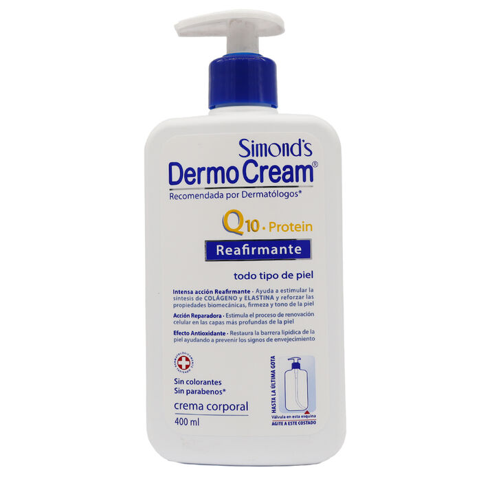 Crema Corporal DermoCream Q10 Protein Reafirmante x 400 mL Simond´s