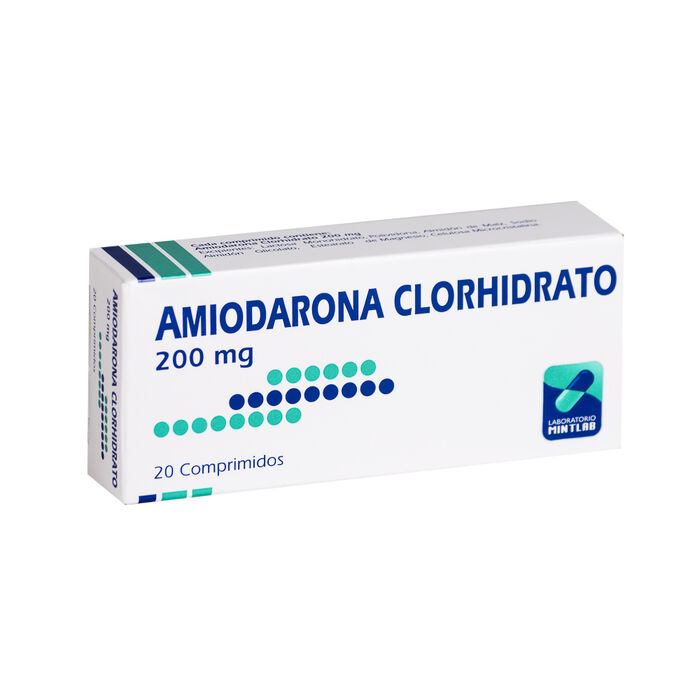 Amiodarona Clorhidrato 200 mg x 20 Comp. Mitlab