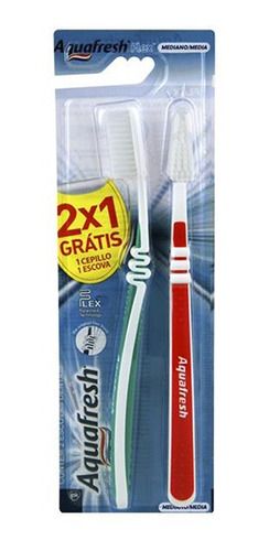Cepillo dental Aquafresh Flex medio adulto 2x1