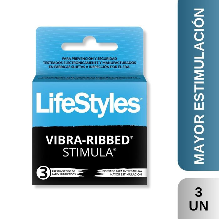 Lifestyles Vibra-Ribbed x 3