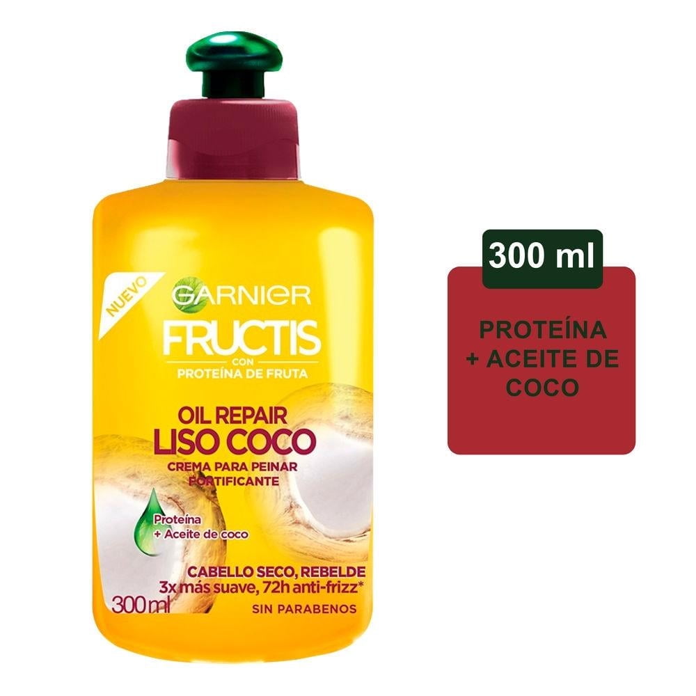 Crema para peinar fructis oil repair liso coco