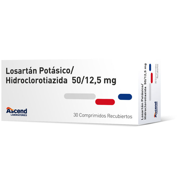Losartan/Hidroclorotiazida 50/12,5 mg x 30 comp BE