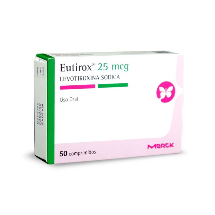 Eutirox 25 mcg (levotiroxina) x 50 comp