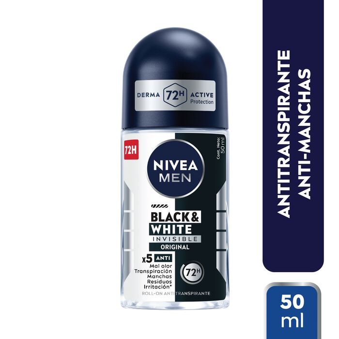 Desodorante nivea men black & white x 50 ml