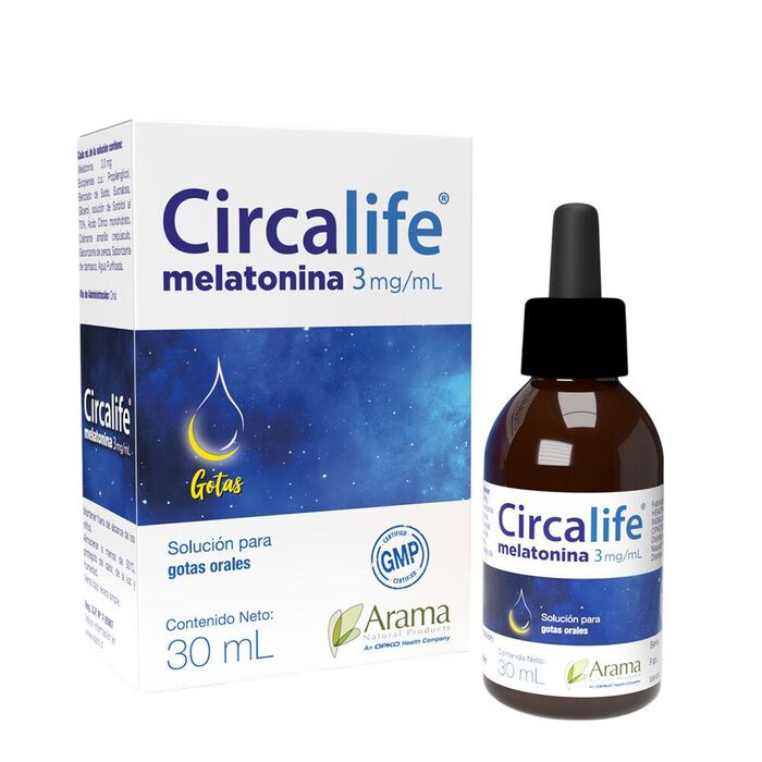Circalife (melatonina) 3 mg/ml Solucion Gotas Orales , 30 ml Arama