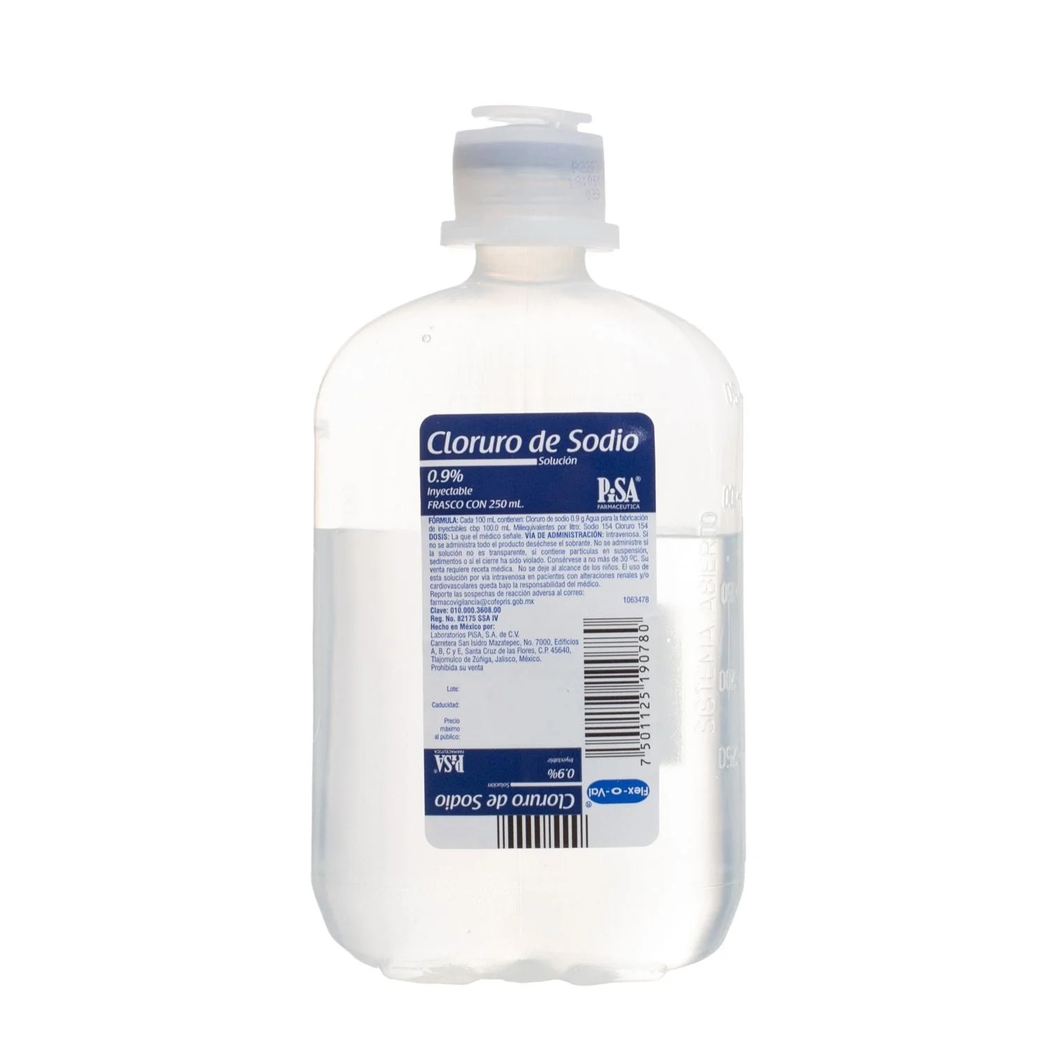 Cloruro de sodio 0.9% 250 ml
