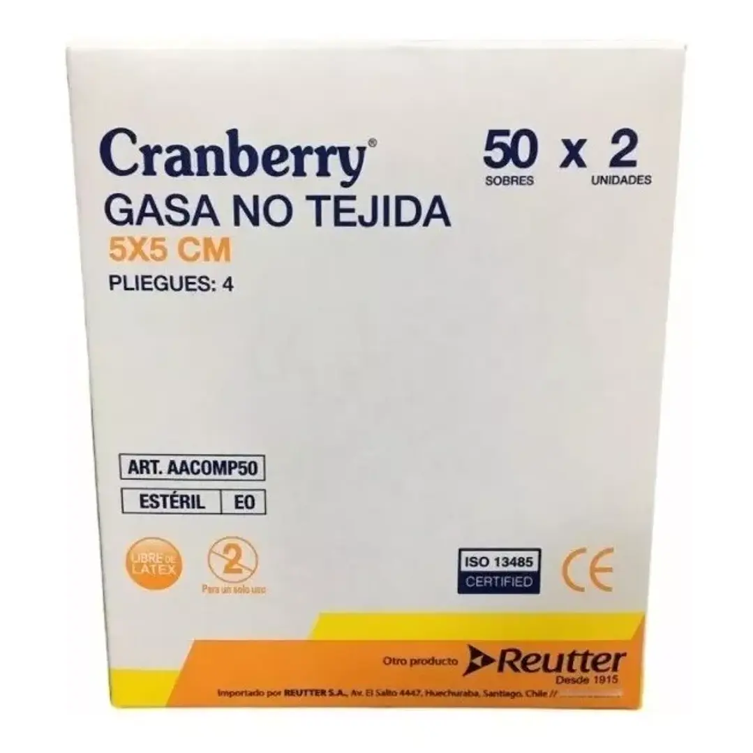 Gasa no tejida 5 x 5 UNIDAD Reutter