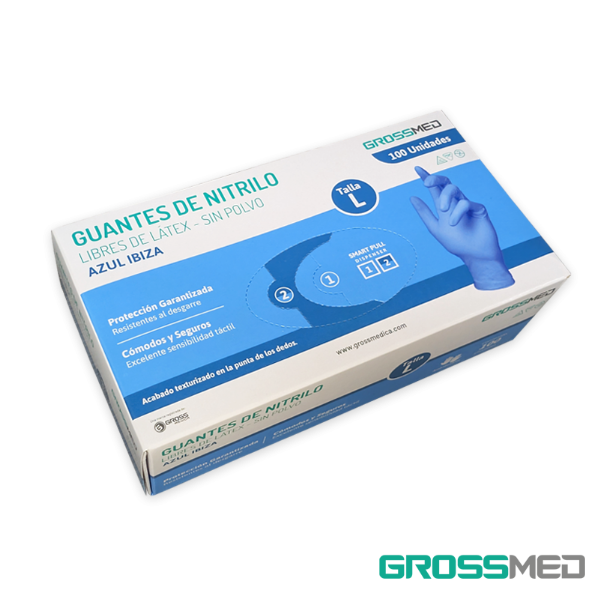 Guante de Nitrilo Talla L x 100 unidades