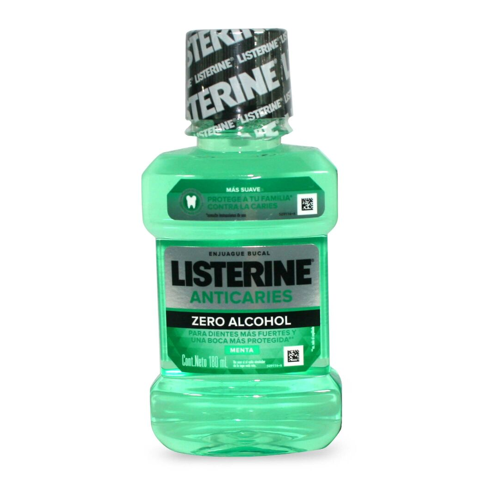 Listerine anticaries zero alcohol x 180 mL