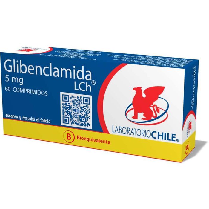 Glibenclamida 5 mg x 60 Comp BE