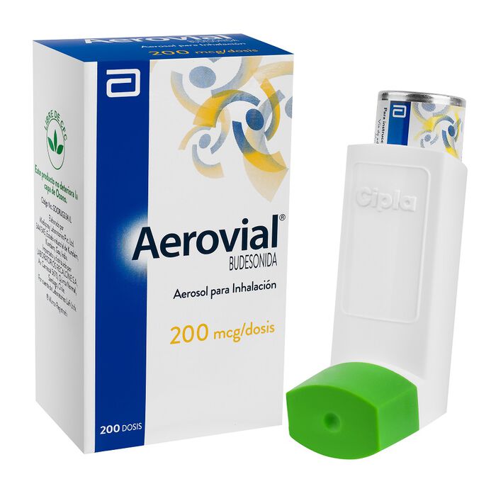 Aerovial (Budesonida) 200mcg x 200 dosis Abbott