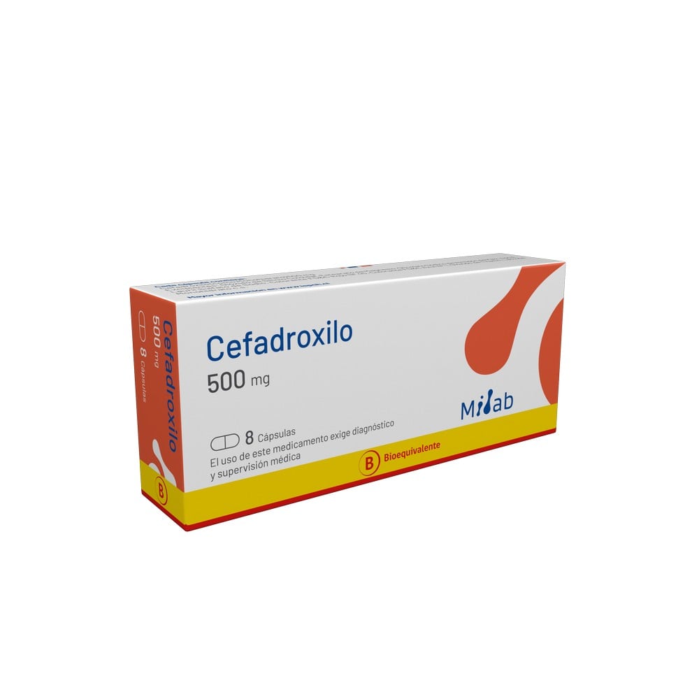 Cefadroxilo 500 mg x 8 Cap. BE