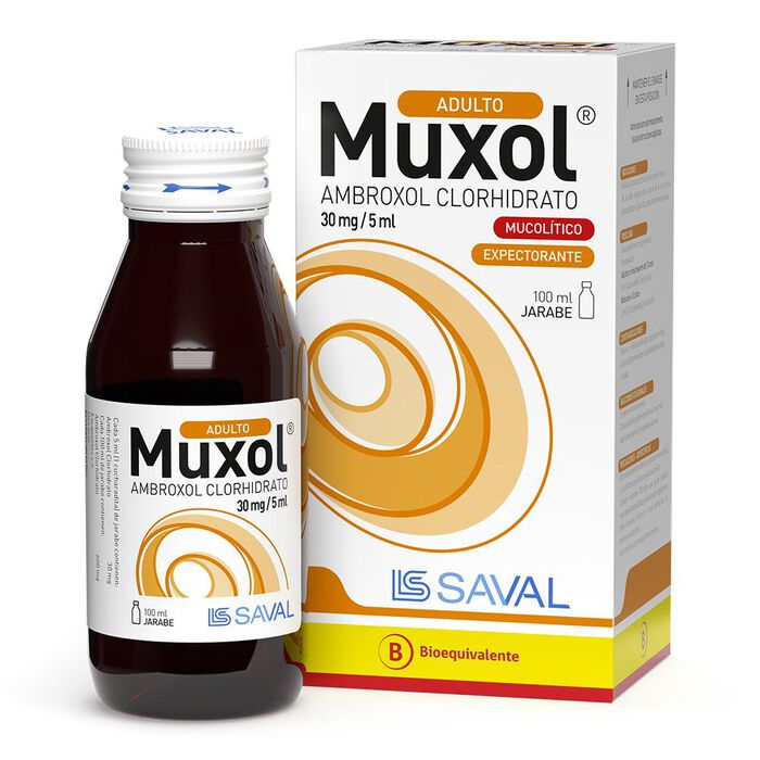 Muxol (Ambroxol) Adulto 30mg/5ml x 100ml Saval