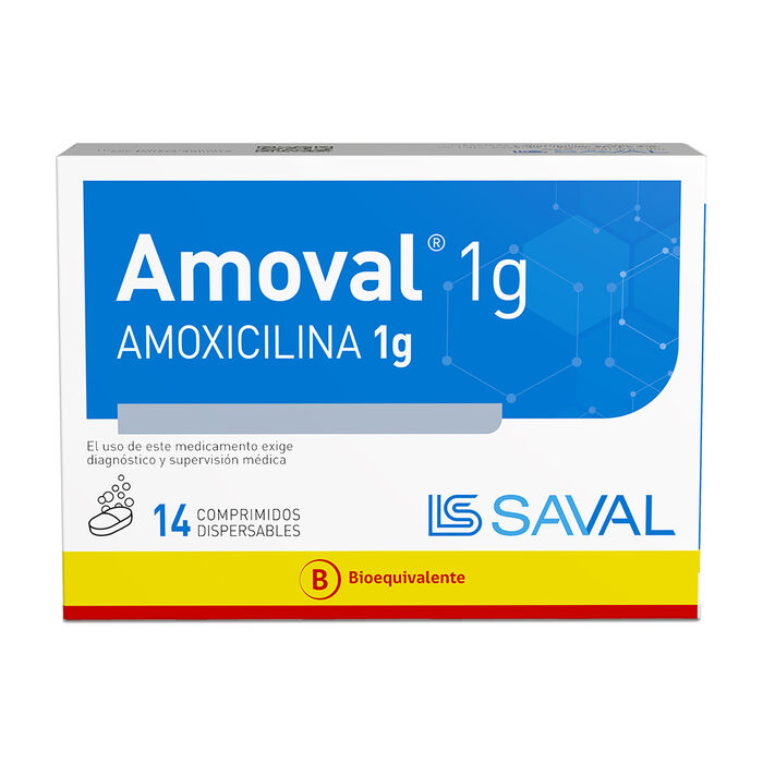 Amoval (Amoxicilina) 1g x 14 Comp. Saval