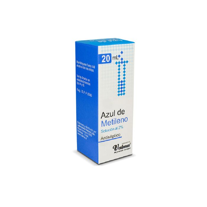 Azul de metileno 2% Antiséptico 20 ml Valma