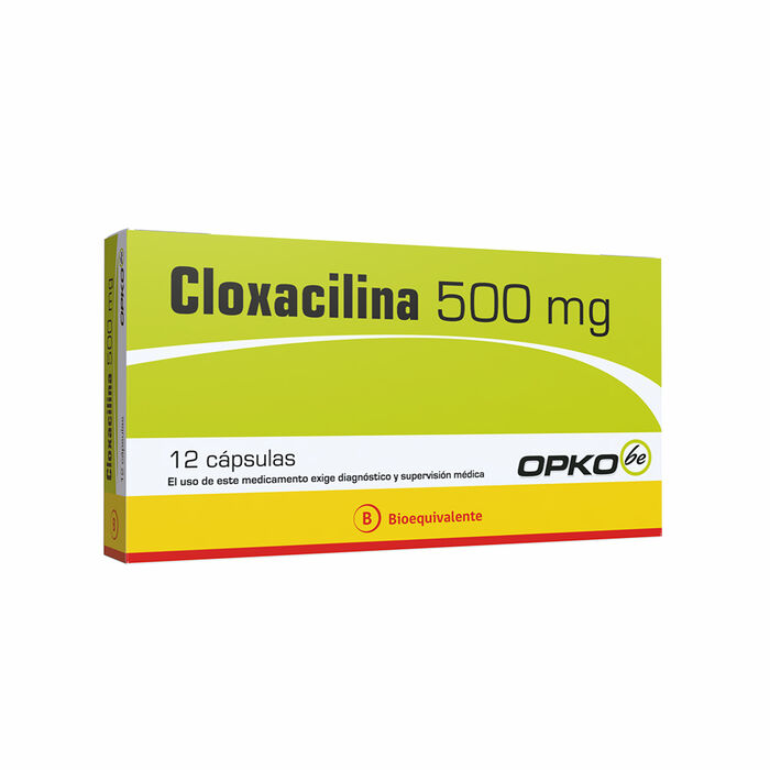 Cloxacilina 500 mg x 12 cap BE