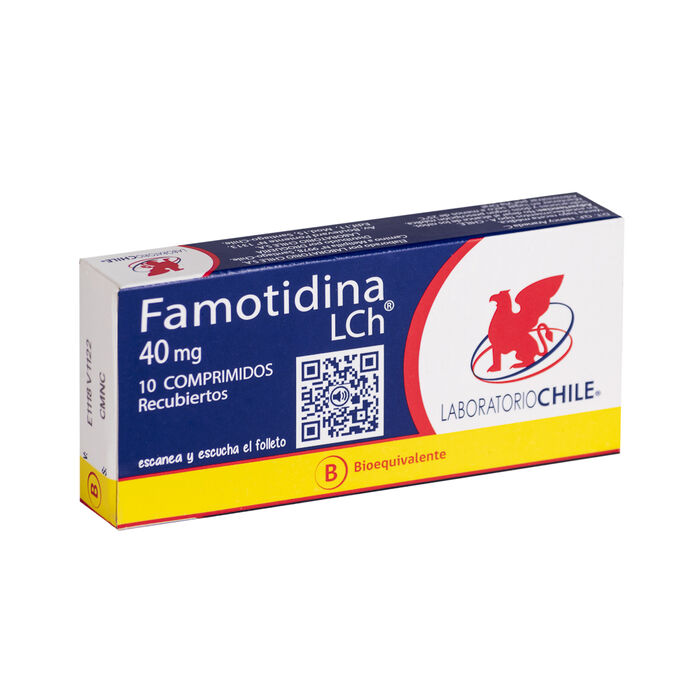 Famotidina 40 mg x 10 Comp Rec BE