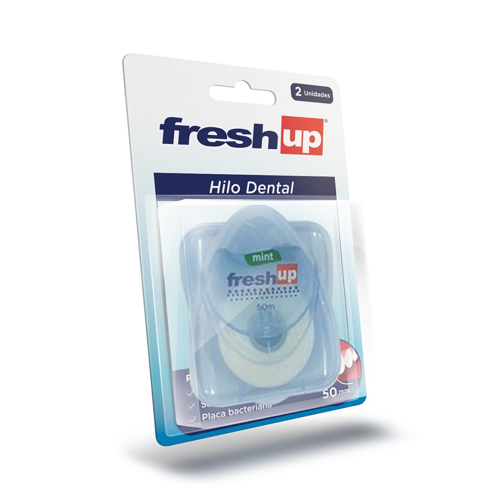 Hilo dental 50 m x 2 unid Fresh up