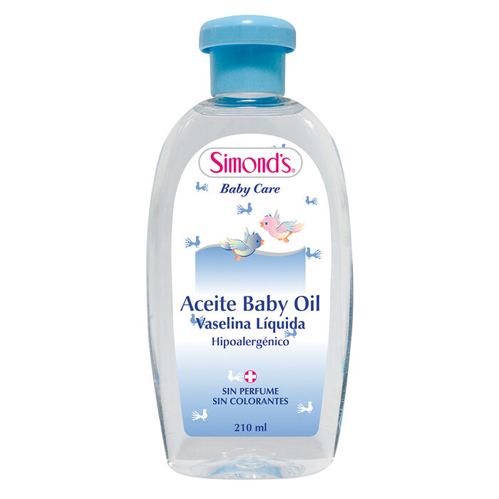 Aceite para bebe Vaselida liquida hipoalergenica x 210 ml Simonds