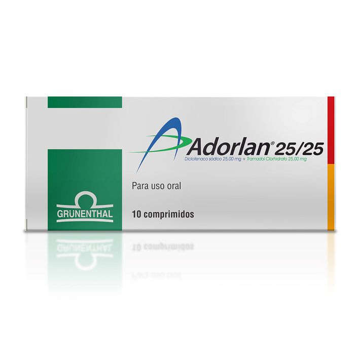 Adorlan 25/25 ( Diclofenaco + Tramadol ) x10 comp. Grunenthal