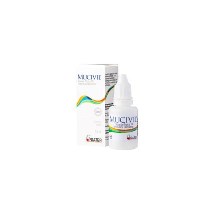 Mucivil (Terbinafina) Sol.Tpo.1% 15 mL.Lab.Prater
