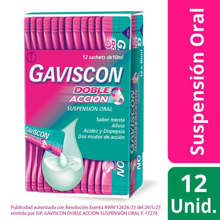 Gaviscon ( Doble accion ) Sachet x 10 ml. Reckitt