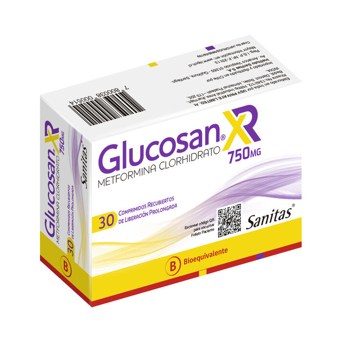 Glucosan XR 750mg x 30 (Metformina)