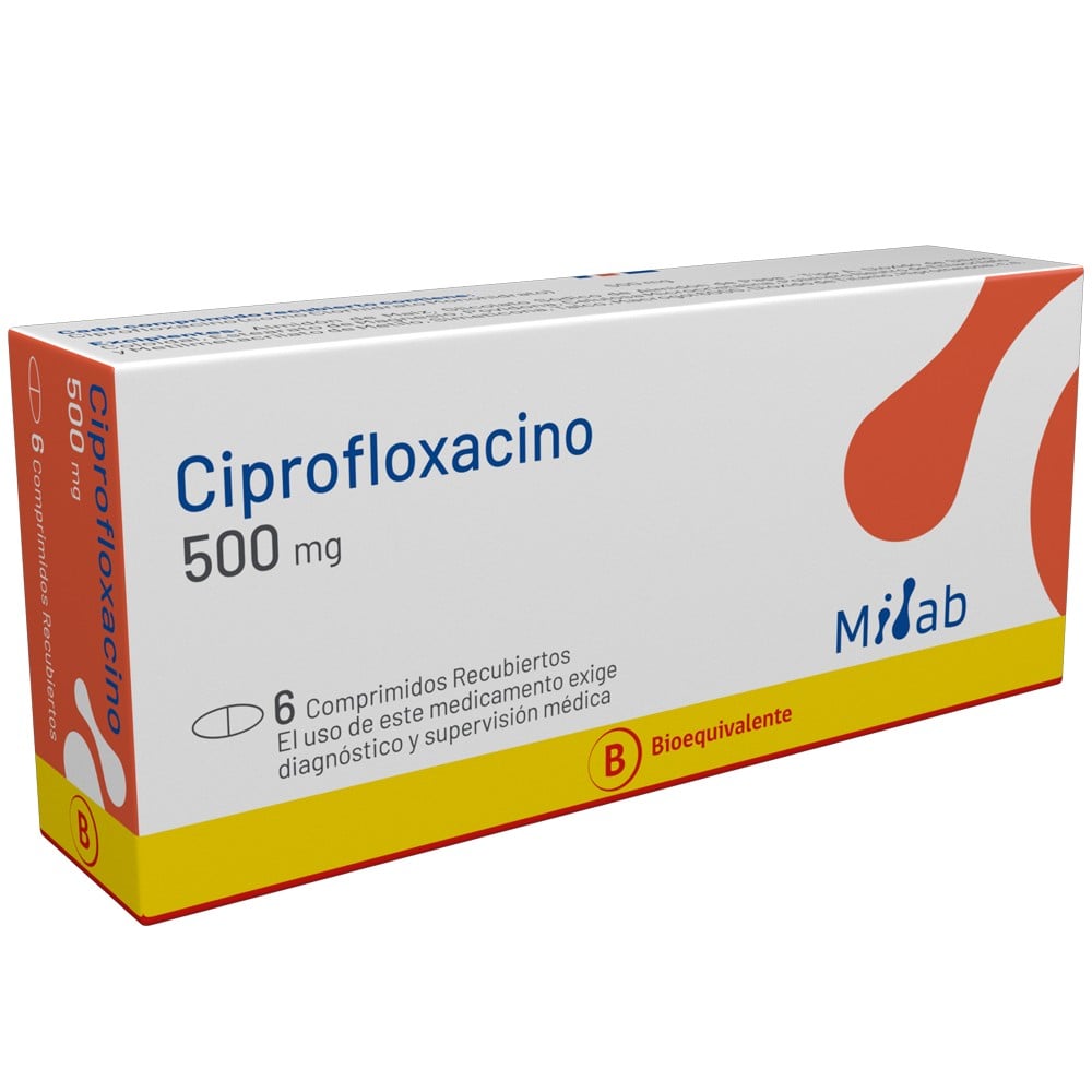 Ciprofloxacino 500 mg x 6 comp rec BE